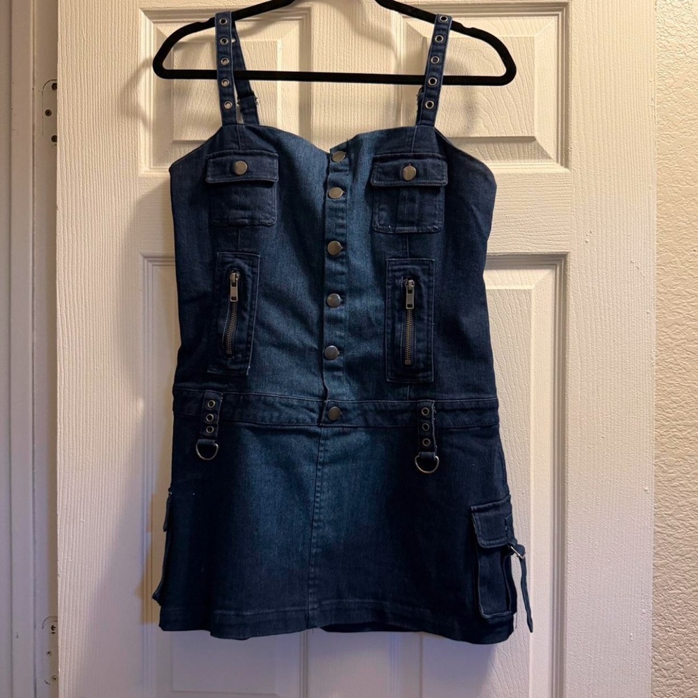 Denim bodycon mini dresss